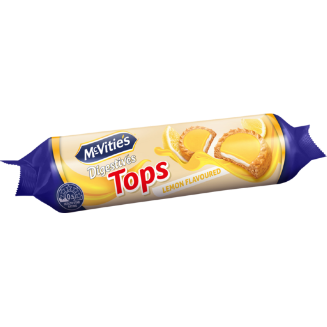 MCVITIES DIGESTIVE TOPS LEMON 100G